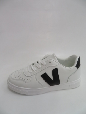 Buty sportowe damskie na płaskim (36-41) XHBD-123 BLACK/WHITE
