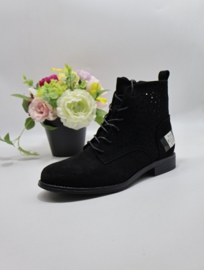 Botki damskie na płaskim (36-41) H2319-1 BLACK