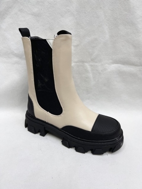 Kozaki damskie ocieplane na płaskim (36-41) NC1251 BEIGE