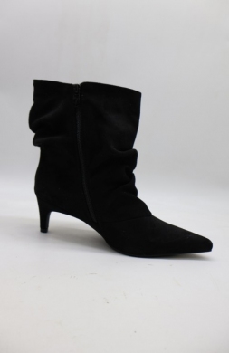 Botki damskie ocieplane na szpilce (36-41) E8691B BLACK