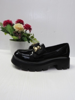 Mokasyny damskie na koturnie (36-41) YS3030 BLACK