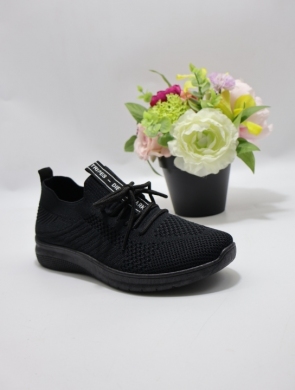Buty sportowe damskie na płaskim (36-41) BK25 BLACK
