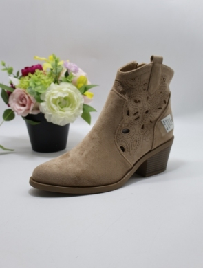 Botki damskie na obcasie (36-41) H2467-2 KHAKI