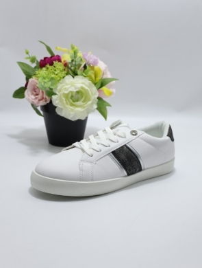 Buty sportowe damskie na płaskim (36-41) TC 908 WHITE/SIL