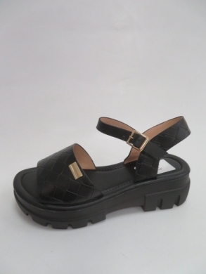 Sandały damskie na koturnie (36-41) 82021-1 BLACK