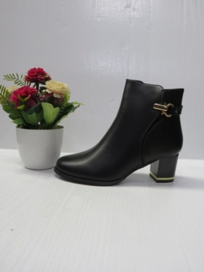 Botki damskie ocieplane na obcasie (36-41) G605-1 BLACK