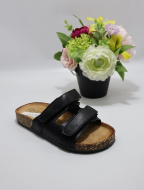 Klapki damskie na płaskim (36-41) JN1056 BLACK