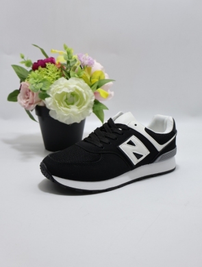 Buty sportowe damskie na płaskim (36-41) 80188-05 BLACK