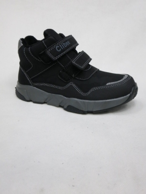 Botki chłopięce ocieplane (31-36) P534 BLACK