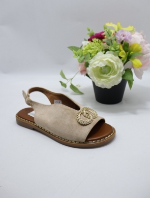 Sandały damskie na płaskim (36-41) A8228 BEIGE