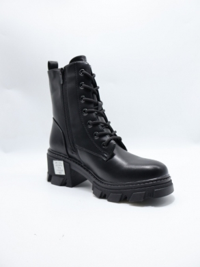 Botki damskie ocieplane na obcasie (36-41) SA3010-1 BLACK