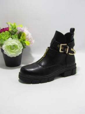 Botki damskie na płaskim (36-41) A718 BLACK