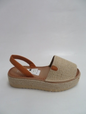 Sandały damskie na koturnie (36-41) J79 BEIGE