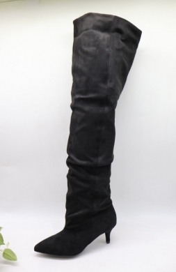 Kozaki damskie ocieplane na szpilce (36-41) T328 BLACK