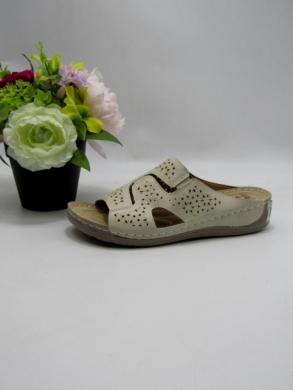 Klapki damskie na koturnie (39-43) DJ31-6 BEIGE