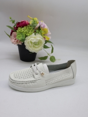 Mokasyny damskie na płaskim (36-41) 3604 WHITE