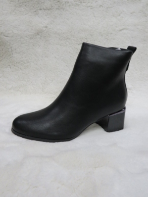 Botki damskie ocieplane na obcasie (36-41) JX382 BLACK