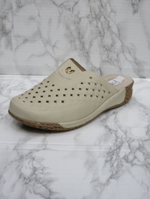 Klapki damskie na koturnie (39-43) DJ6-10 BEIGE