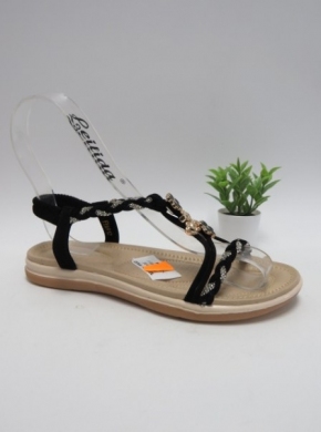 Sandały damskie na płaskim (36-41) FY6912 BLACK