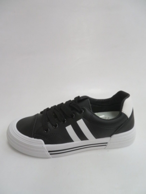 Buty sportowe damskie na płaskim (36-41) XKB-12 BLACK/WHITE