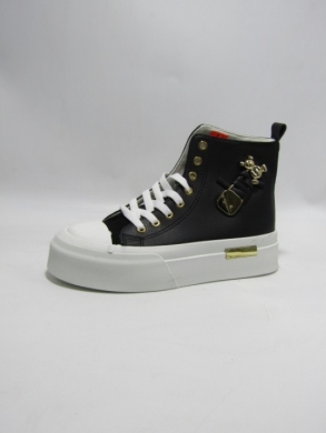 Trampki damskie na płaskim (36-41) EL-011 BLACK