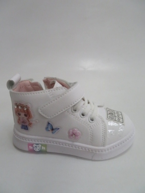 Tenisówki Dziewczęce (22-26) P711 WHITE