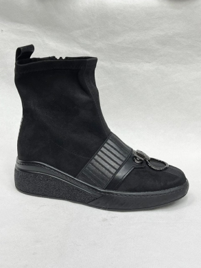 Botki damskie na płaskim (36-41) A153-1 BLACK