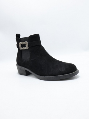 Botki damskie ocieplane na obcasie (36-41) H8-590A BLACK