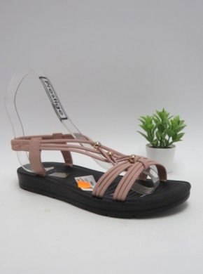 Sandały damskie na płaskim (36-41) W577-10 RU/PINK