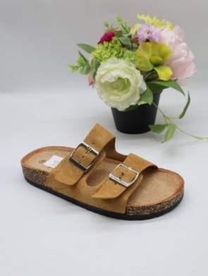 Klapki damskie na płaskim (36-41) SO-055 CAMEL