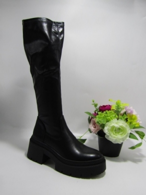 Kozaki damskie na obcasie (36-41) 9671A BLACK