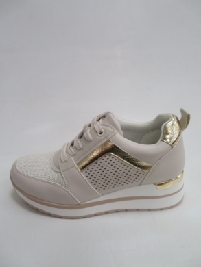 Buty sportowe damskie na koturnie (36-41) 260 BEIGE