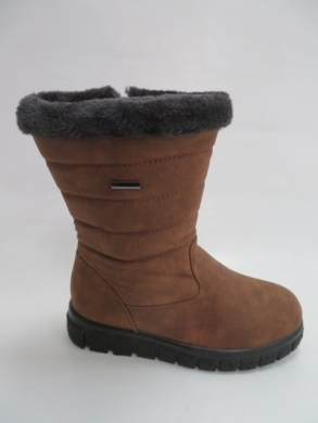 Kozaki damskie ocieplane na płaskim (36-41) J25-3 CAMEL