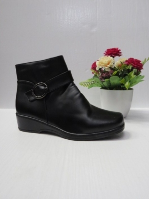 Botki damskie ocieplane na koturnie (37-42) F-16 BLACK