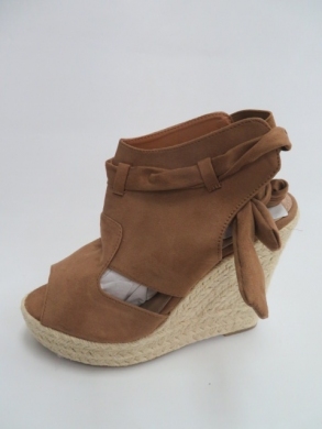 Sandały damskie na koturnie (36-41) 108-92 CAMEL