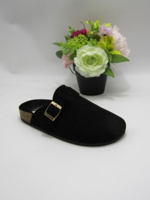 Klapki damskie na płaskim (36-41) A22-304 BLACK