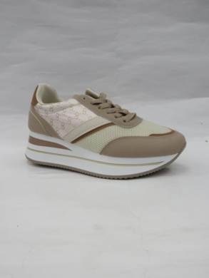 Buty sportowe damskie na płaskim (36-41) 6211-1 KHAKI