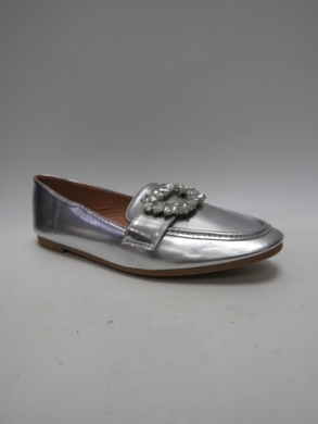 Mokasyny damskie na płaskim (36-41) L-5 SILVER