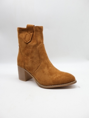 Botki damskie na obcasie (36-41) F6260 CAMEL