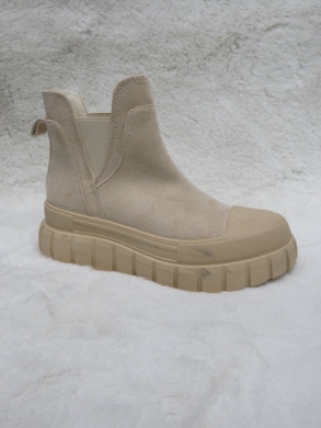 Botki damskie na płaskim (36-41) 1015 BEIGE