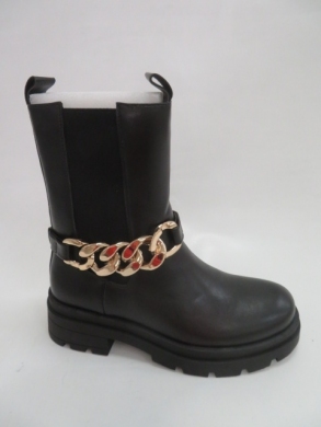 Botki damskie jesienne na płaskim (36-41) JW137 BLACK