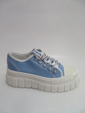Trampki damskie na koturnie (36-41) 8098-2 BLUE