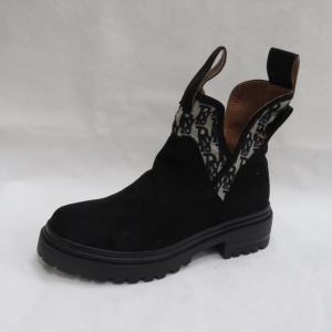 Botki damskie na płaskim (36-41) A7300 BLACK