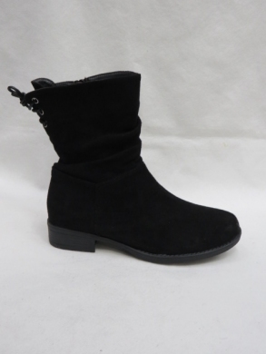 Botki damskie ocieplane na płaskim (36-41) LY2105 BLACK