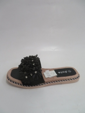 Klapki damskie na płaskim (36-41) LS106 BLACK