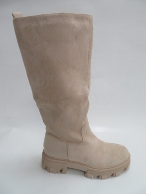 Kozaki damskie jesienne na płaskim (36-41) DE1052S BEIGE