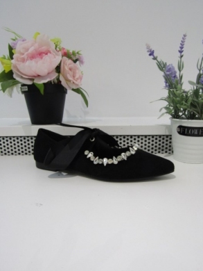 Półbuty damskie na płaskim (36-41) 8080 BA BLACK