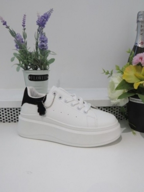 Buty sportowe damskie na płaskim (36-41) 2095 BLACK