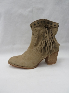 Botki damskie na obcasie (36-41) VE506 KHAKI