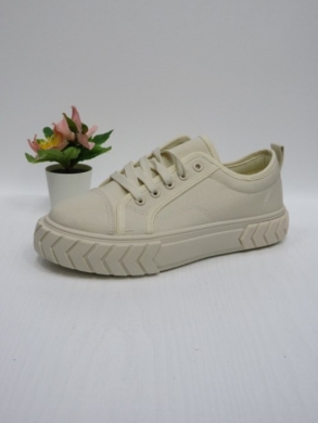 Buty sportowe damskie na płaskim (36-41) UB02 BEIGE